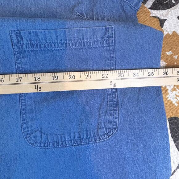 VTG USA Embroidered Stars Patriotic 4th of July Denim Dress Fireworks XL - Picture 9 of 9